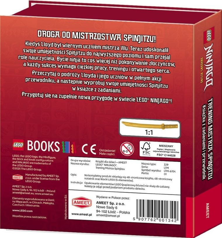 LEGO Ninjago. Trening Mistrza Spinjitzu + figurka