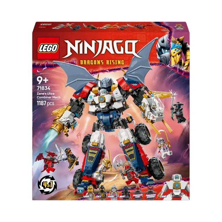 LEGO NINJAGO, Wielofunkcyjny ultramech Zane’a, 71834