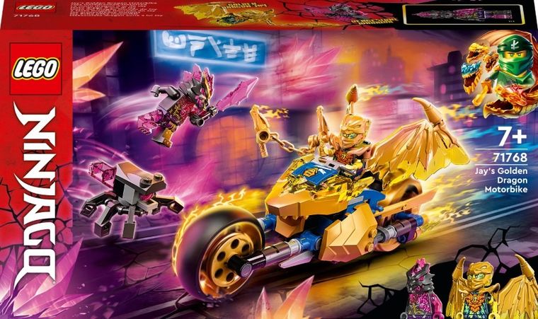LEGO NINJAGO, Złoty smoczy motocykl Jaya, 71768