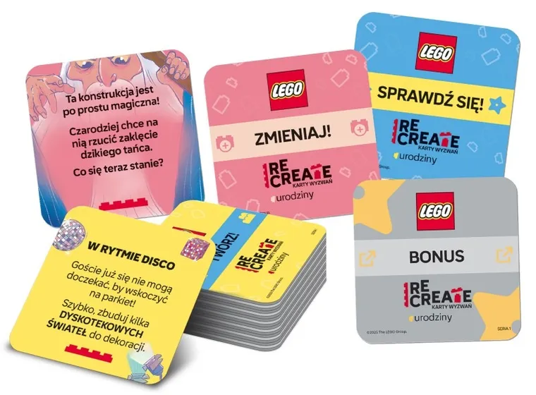 LEGO Recreate. Karty wyzwań. Urodziny