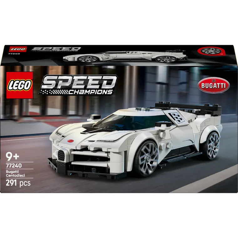 LEGO Speed Champions, Hipersamochód Bugatti Centodieci, 77240