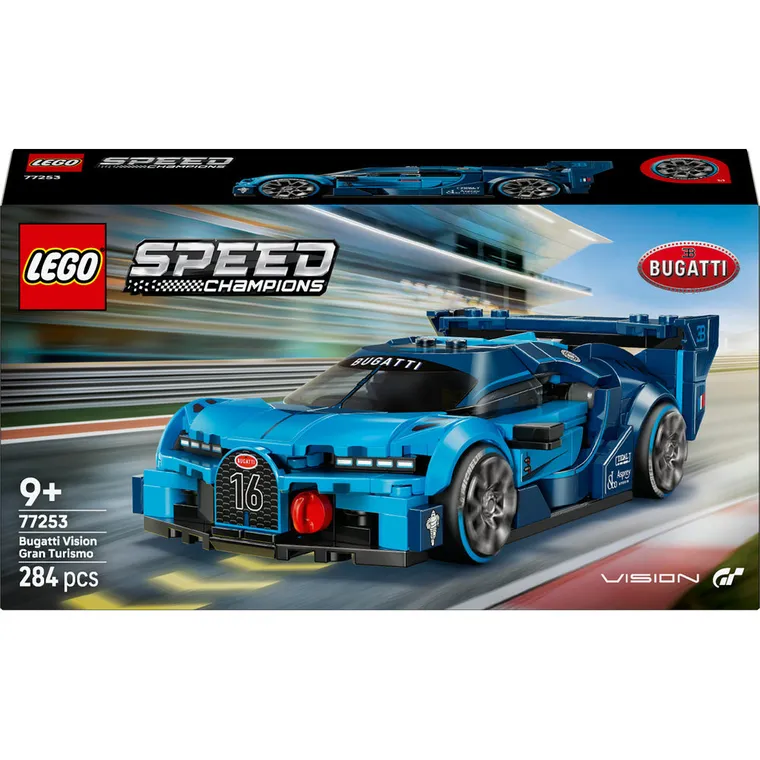 LEGO Speed Champions, Hipersamochód sportowy Bugatti Vision GT, 77253