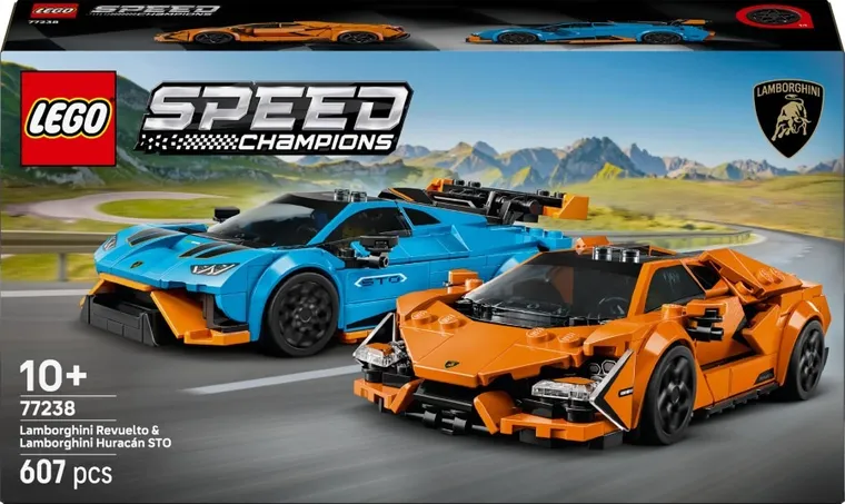 LEGO Speed Champions, Lamborghini Revuelto i Huracán STO, 77238