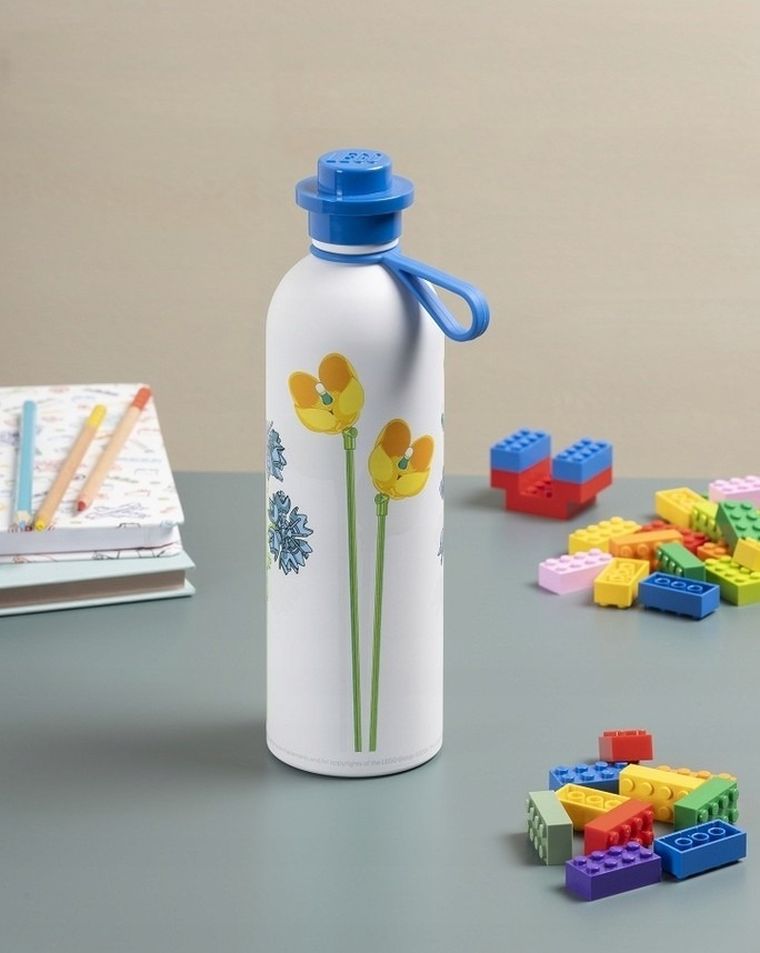 LEGO, stalowa butelka termiczna, wild flower, 560 ml