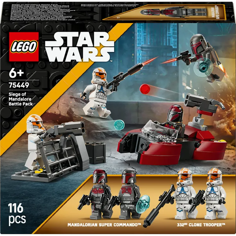 LEGO Star Wars, Oblężenie Mandalory - zestaw bitewny, 75449