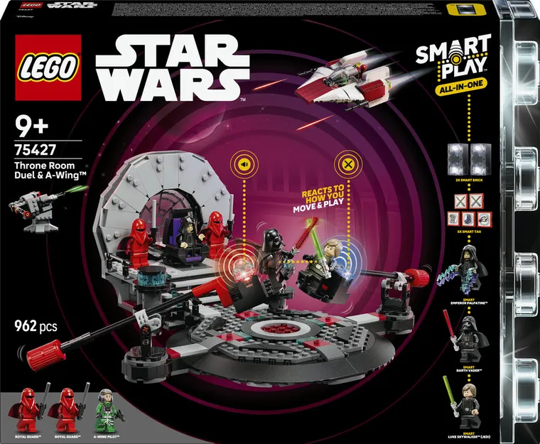 LEGO Star Wars, SMART Play: Pojedynek w sali tronowej i A-Wing, 75427