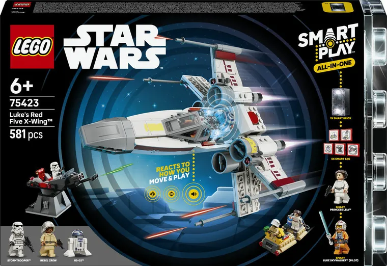 LEGO Star Wars, SMART Play: X-Wing Czerwona Piątka Luke’a, 75423