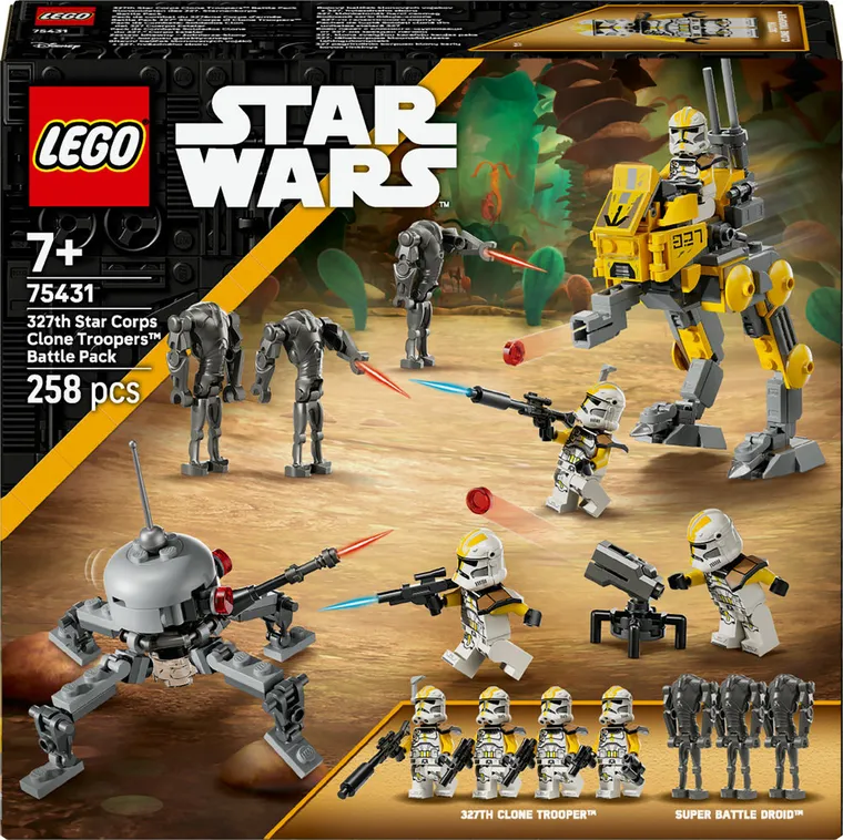 LEGO Star Wars, Zestaw bitewny - żołnierze-klony z 327. korpusu galaktycznego, 75431