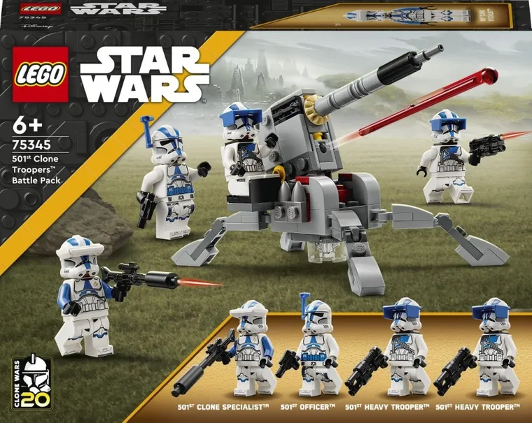 LEGO Star Wars, Zestaw bitewny - żołnierze-klony z 501. legionu, 75345