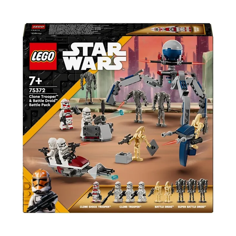 LEGO Star Wars, Zestaw bitewny z żołnierzem armii klonów i droidem bojowym, 75372