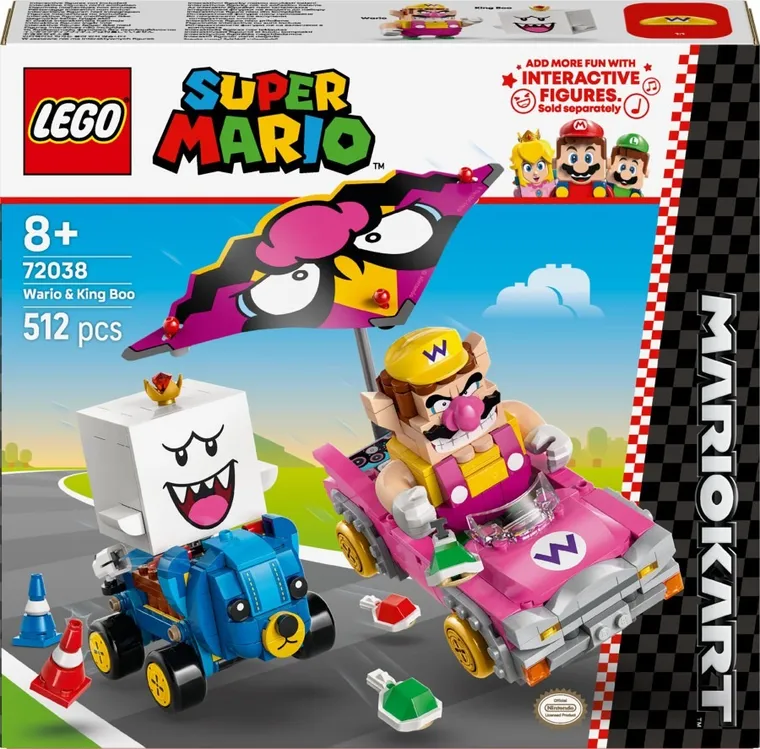 LEGO Super Mario, Mario Kart - Wario i King Boo, 72038