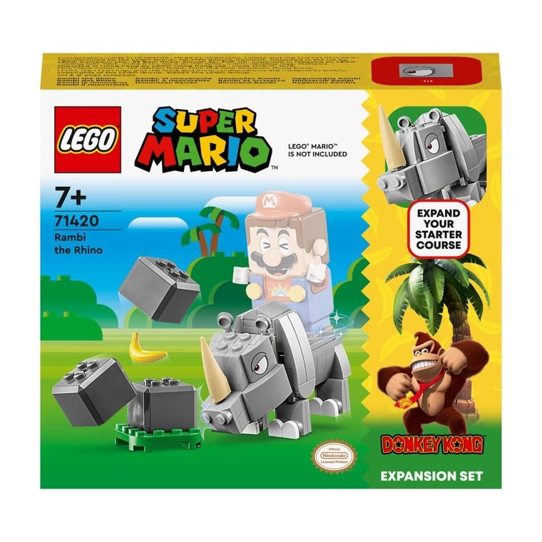 LEGO Super Mario, Nosorożec Rambi - zestaw rozszerzający, 71420
