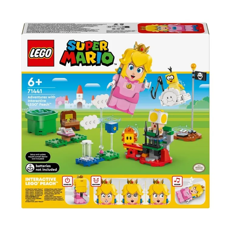 LEGO Super Mario, Przygody z interaktywną figurką LEGO Peach, 71441