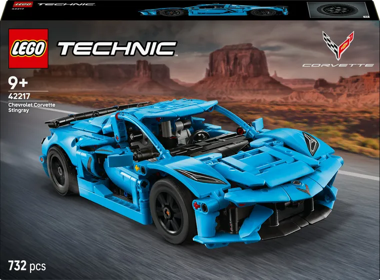 LEGO Technic, Niebieski Chevrolet Corvette Stingray, 42217