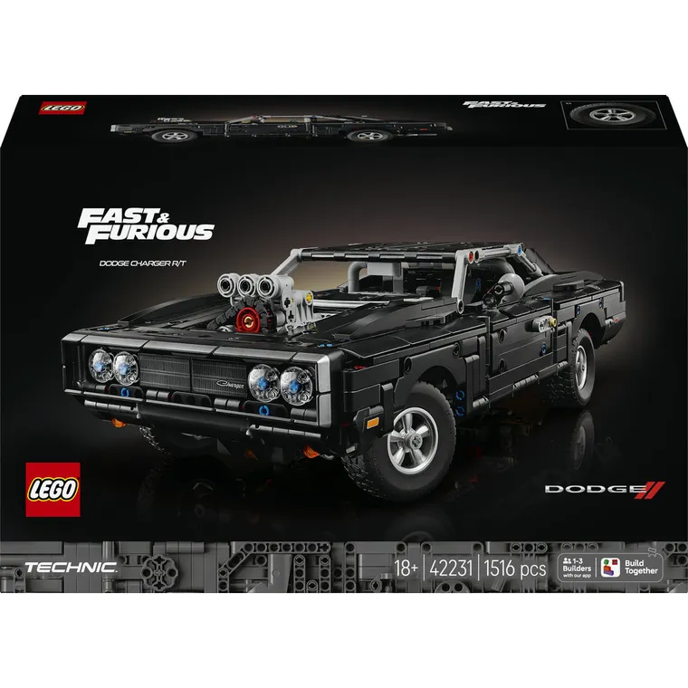 LEGO Technic, Samochód Fast and Furious Dodge Charger R/T, 42231