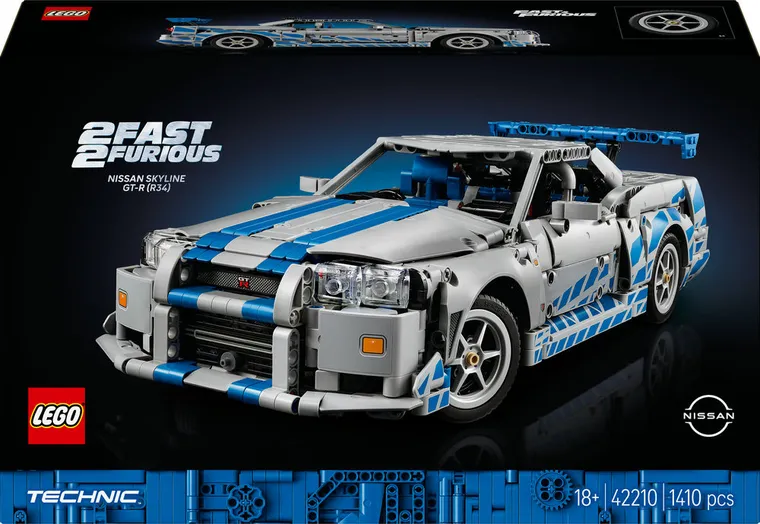 LEGO Technic, Samochód Nissan Skyline GT-R (R34) z filmu Za szybcy, za wściekli, 42210