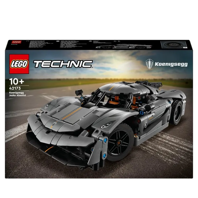 LEGO Technic, Szary hipersamochód Koenigsegg Jesko Absolut, 42173