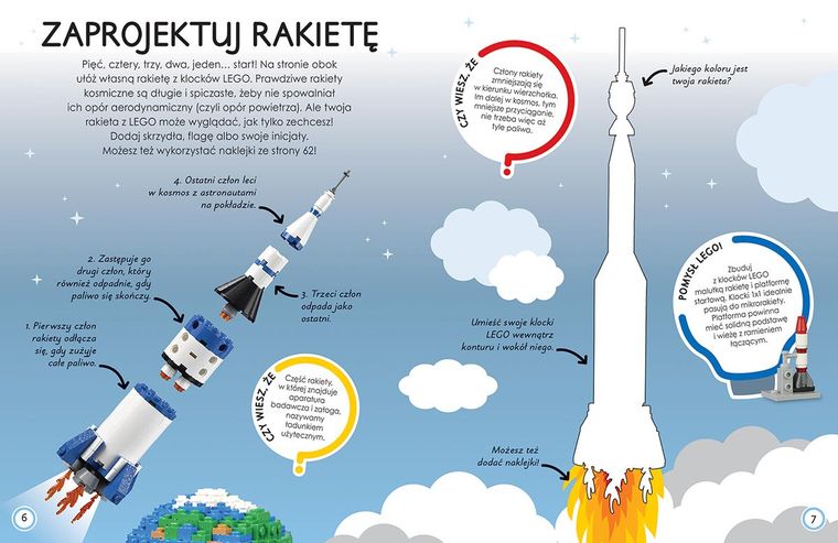 LEGO. Zabawy z naklejkami. Kosmos
