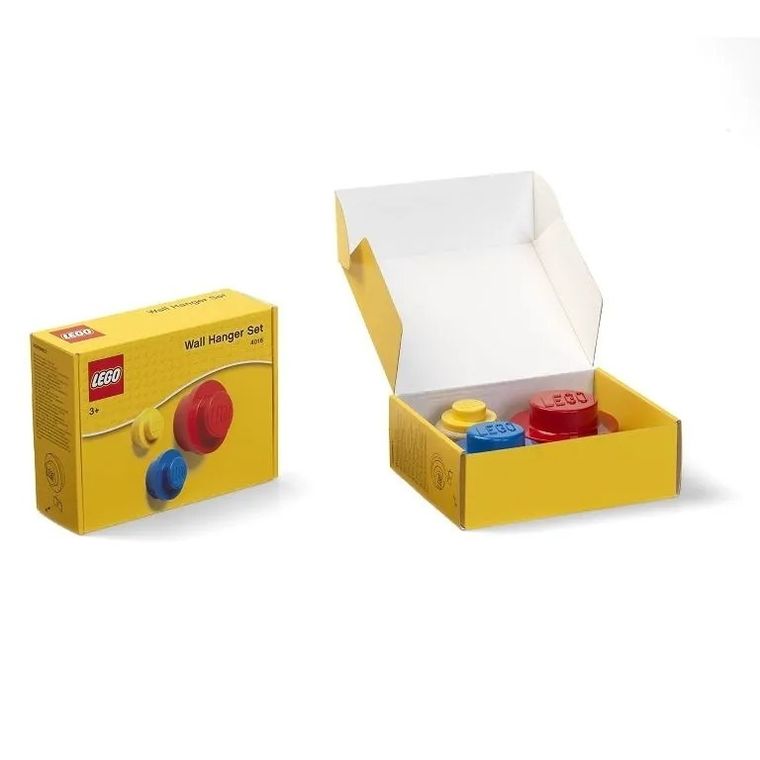 LEGO, zestaw wieszaków na ścianę, 3 szt.
