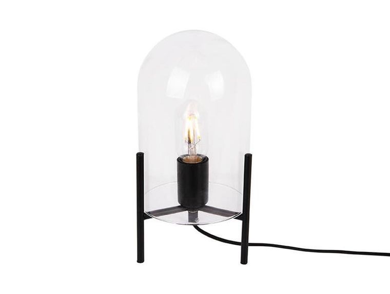 Leitmotiv, lampa stołowa szklany klosz bell, ø 16 cm