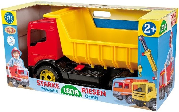 Lena, Giants Dump Truck, Wywrotka, pojazd w kartonowym pudełku, 62 cm