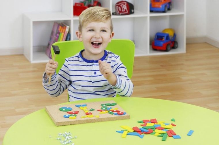 Lena, Przybijanka, zestaw kreatywny, figury geometryczne