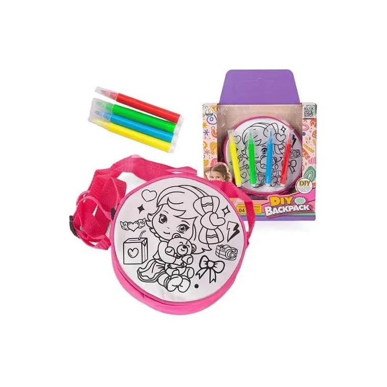 Lena, torebka do pomalowania z pisakami DIY