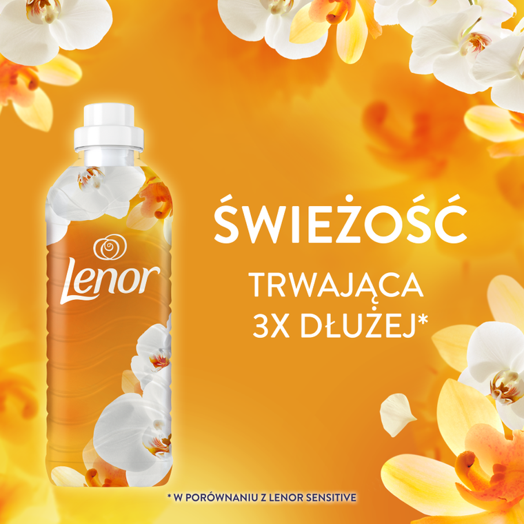 Lenor, Perfume Therapy, płyn do płukania tkanin, 32 prań, Orchid & Vanilla