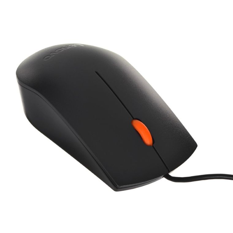 Lenovo, mysz optyczna, 300 USB Mouse GX30M39704, 1600 DPI, czarny