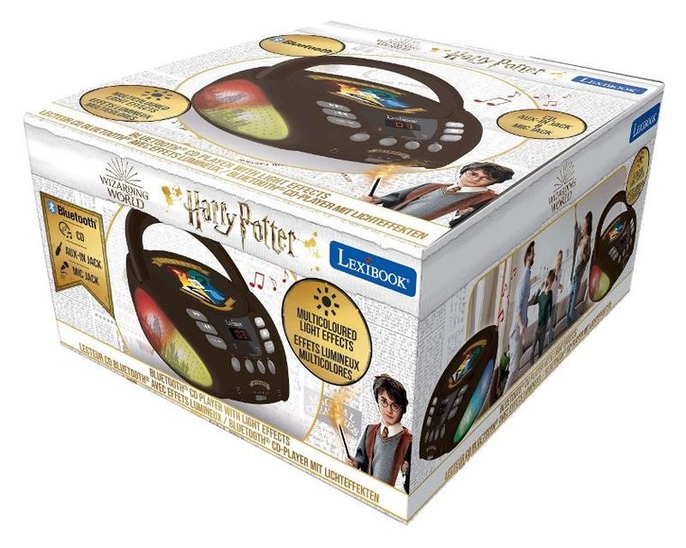 Lexibook, Harry Potter, odtwarzacz CD Bluetooth z efektami świetlnymi
