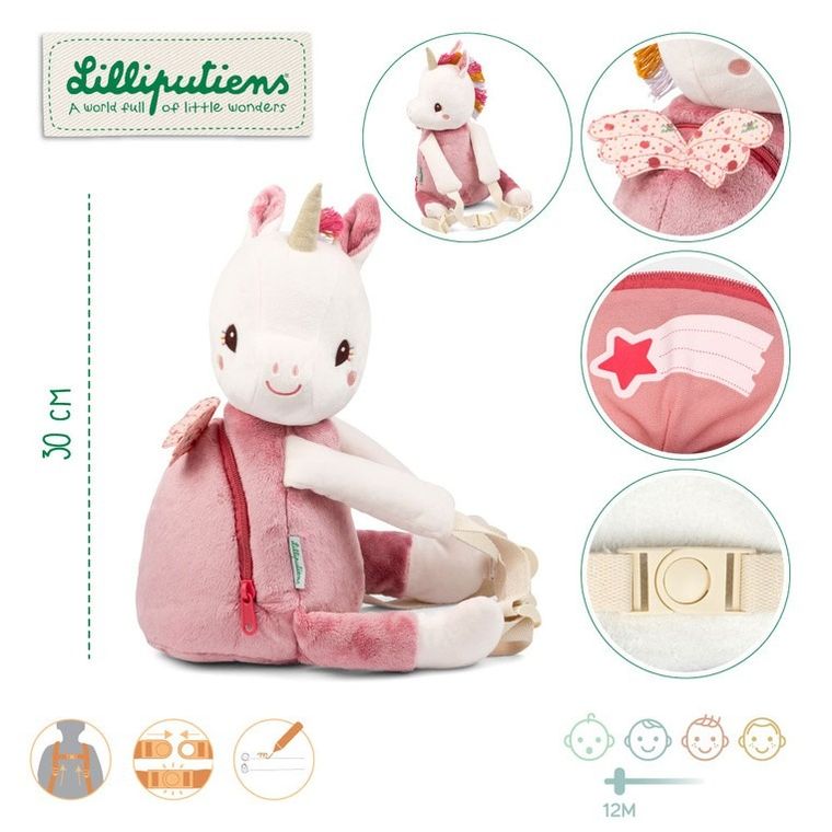 Lilliputiens, Jednorożec Lena, maskotka-plecak