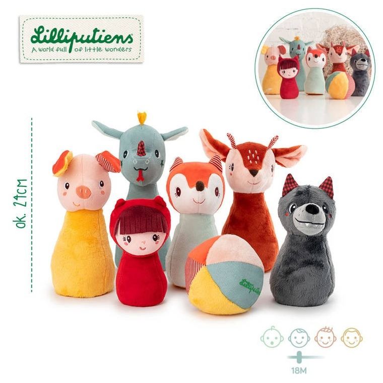 Lilliputiens, Kręgle z piłką i dzwoneczkiem, Las, 18m+