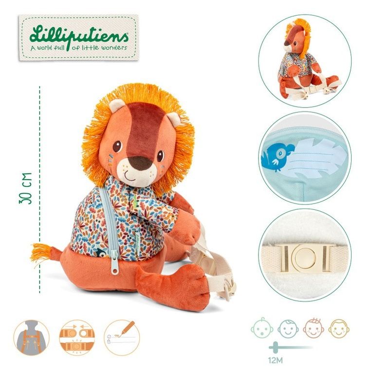 Lilliputiens, Lew Jack, maskotka-plecak