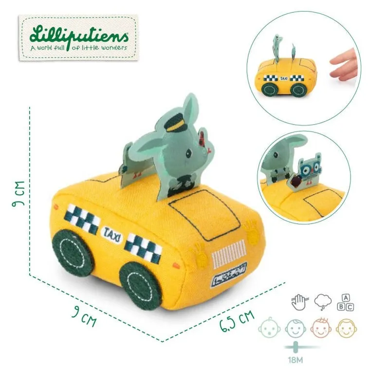 Lilliputiens, miękkie auto z napędem pull-back, Smok Joe, 18m+