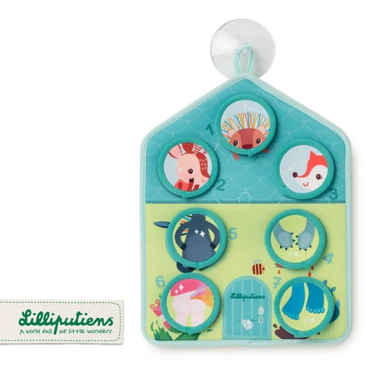 Lilliputiens, Myję się, edukacyjna mata do wanny, 18m+