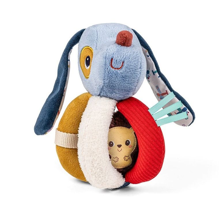 Lilliputiens, Piesek Jules, grzechotka z uchwytami, 6m+