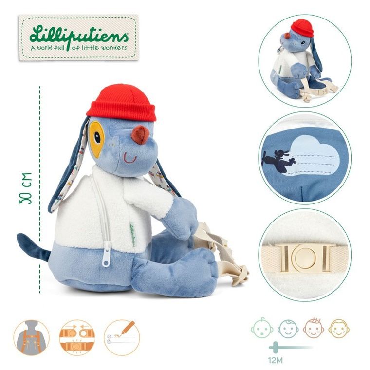 Lilliputiens, Piesek Jules, maskotka-plecak