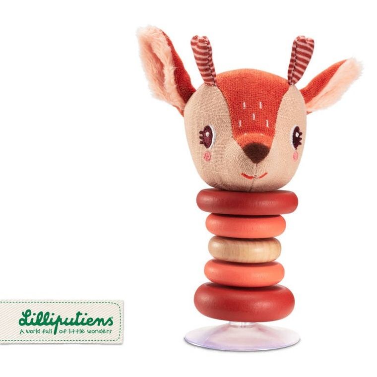 Lilliputiens, Sarenka Stella, grzechotka z przyssawką, 6m+