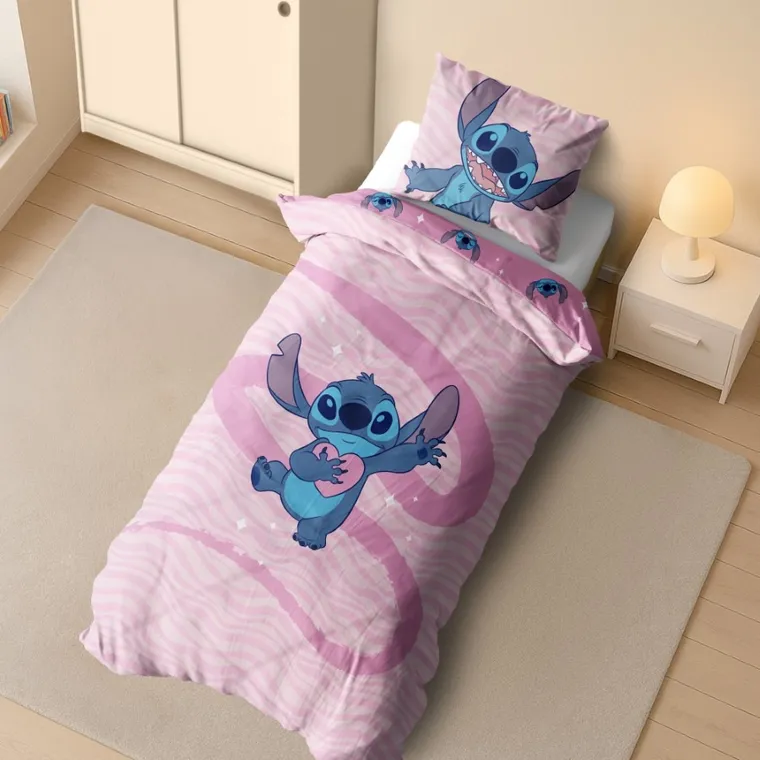 Lilo i Stitch, 2-częściowy komplet pościeli bawełnianej, 140-200 cm