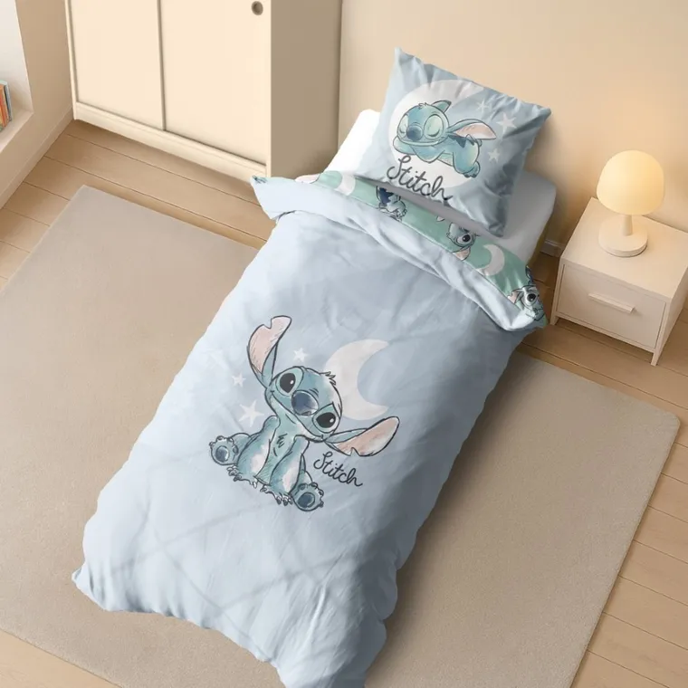 Lilo i Stitch, 2-częściowy komplet pościeli bawełnianej, 160-200 cm