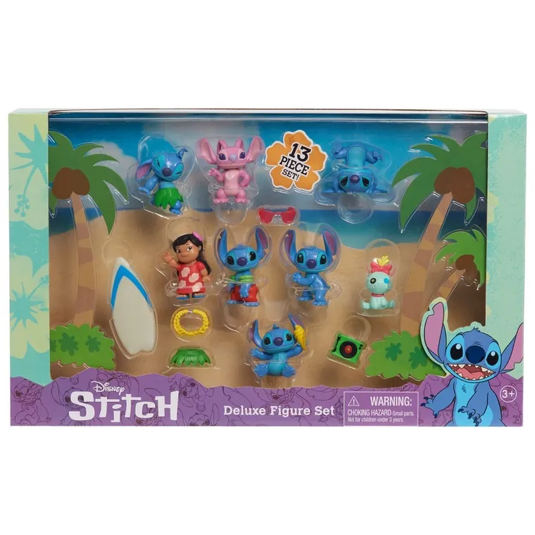Lilo i Stitch, figurki kolekcjonerskie deluxe, 13 elementów