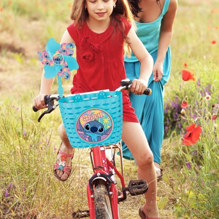 Lilo i Stitch, koszyk rowerowy