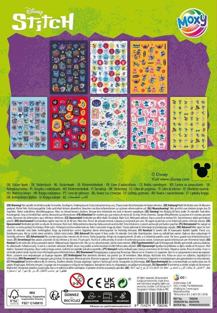 Lilo i Stitch, Książeczka z brokatowymi naklejkami