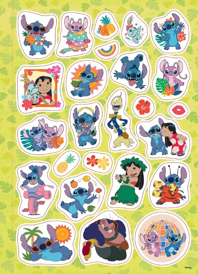 Lilo i Stitch. Megakolorowanka. Brokatowe naklejki