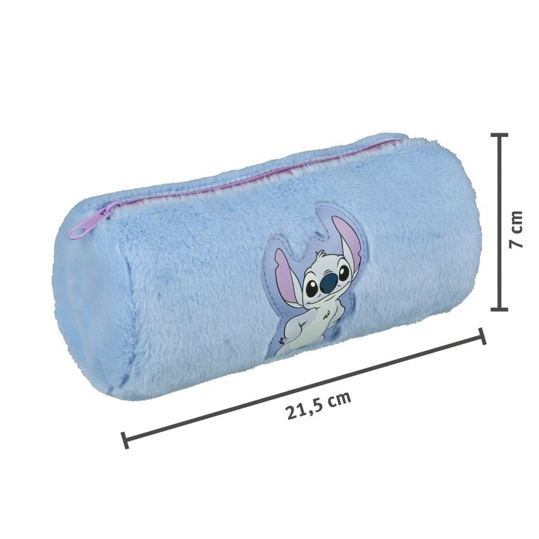 Lilo i Stitch, pluszowy piórnik tuba, niebieski