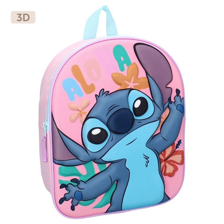 Lilo i Stitch, Simply Special, plecak dla przedszkolaka 3D, różowy