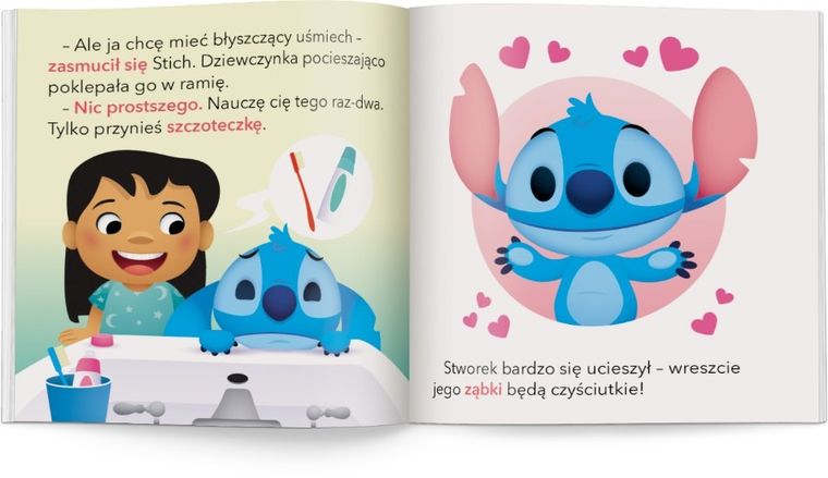 Lilo i Stitch. Stich myje ząbki. Moje pierwsze opowiastki