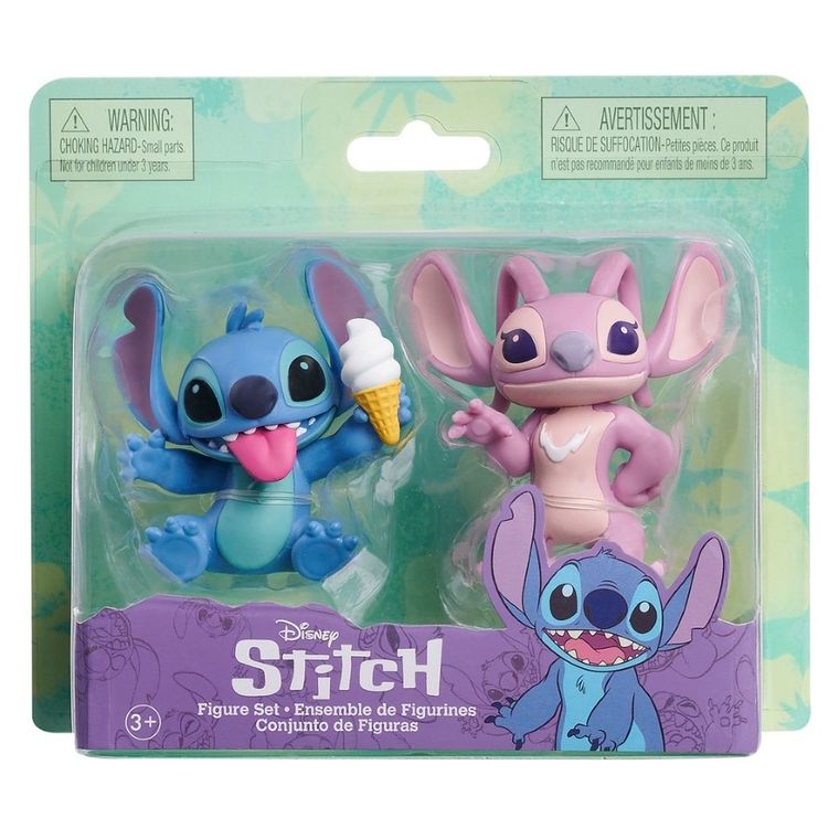 Lilo i Stitch, Stitch z lodem i Angel, figurki kolekcjonerskie, 2 szt.