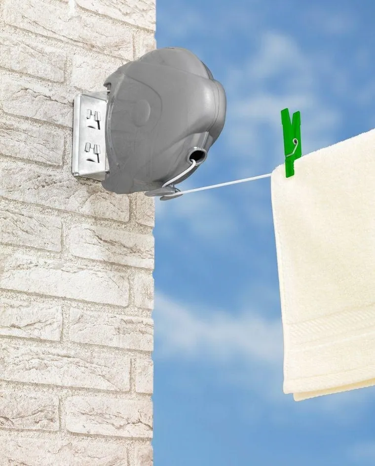 Linka na pranie, zwijana, 15 m