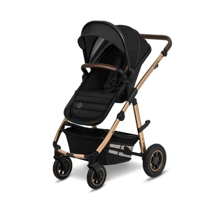 Lionelo, Amber 2in1, wózek wielofunkcyjny, Black Onyx